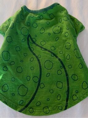 Disney Green Graphic Dog Tee with Dark Green Print